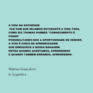 Mateus Gonçalves - 6º Logística