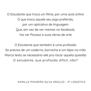 Kamille Pinheiro Silva Araújo - 4° Logística 2