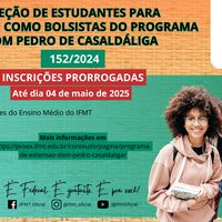 IFMT abre seleção para estudantes bolsistas para o programa Dom Pedro Casaldáliga 